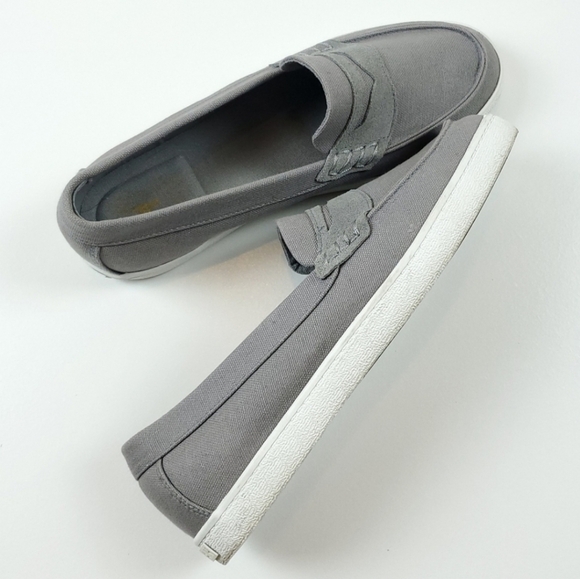 Cole Haan Gray Canvas Loafers - Picture 3 of 8